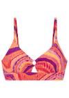 BRUNO BANANI Triangel-Bikini-Top Bikini Oberteil Damen - rot-pflaume