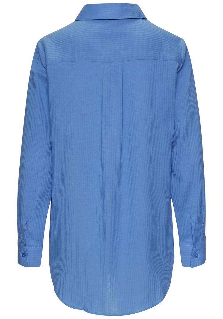 Vivance Vivance Hemdbluse Kurzarmbluse Damen - blau - 0 | SportScheck