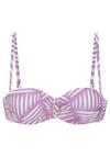 Lascana B&uuml;gel-Bandeau-Bikini-Top Bikini Oberteil Damen - flieder bedruckt