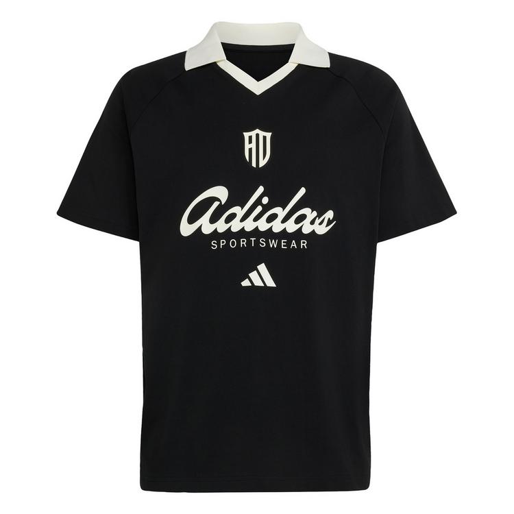 adidas adidas LUX TIRO SCRIPT GRAFIK POLOSHIRT T-Shirt Herren - Black / Off White - 0 | SportScheck