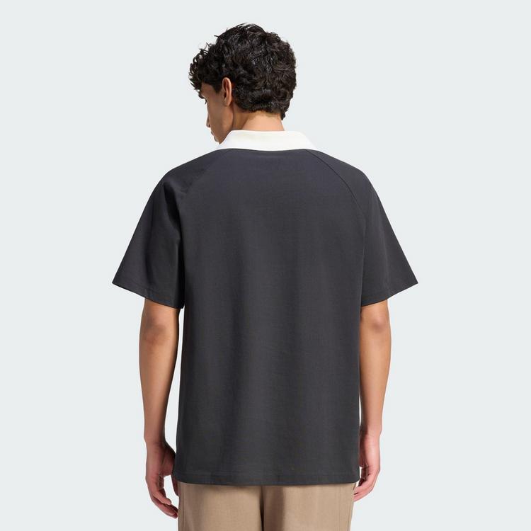 adidas adidas LUX TIRO SCRIPT GRAFIK POLOSHIRT T-Shirt Herren - Black / Off White - 1 | SportScheck