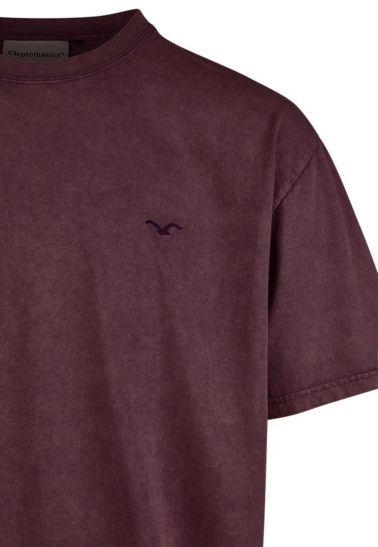 Cleptomanicx Cleptomanicx Boxy Tee Ligull Washed T-Shirt Herren - Plum Perfect - 3 | SportScheck