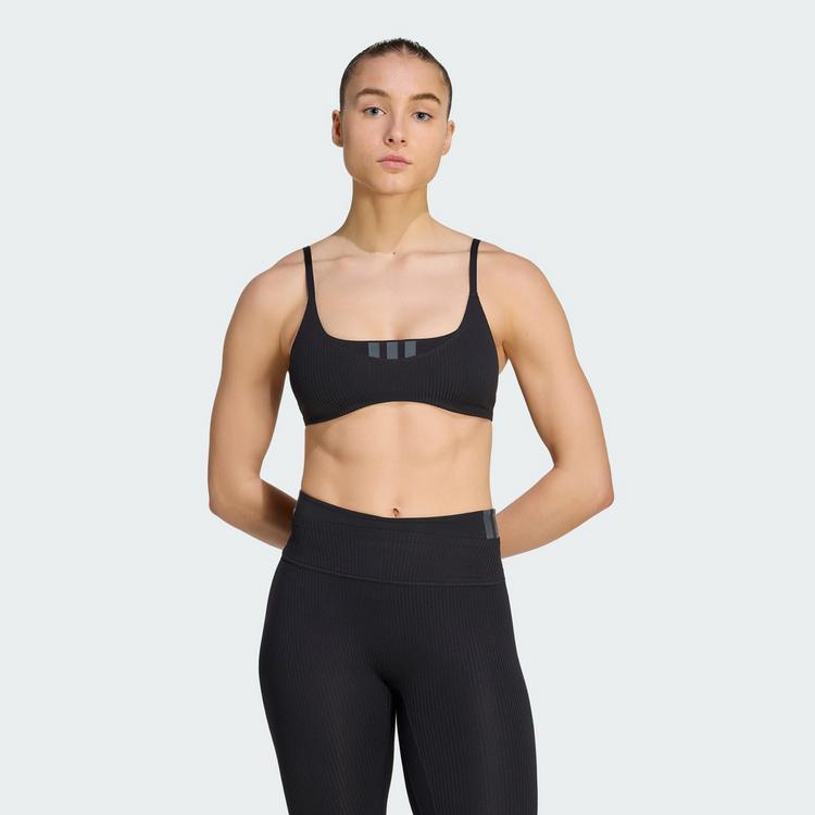 adidas adidas All Me Sport-BH, leichter Halt, gerippt BH Damen - Black - 0 | SportScheck