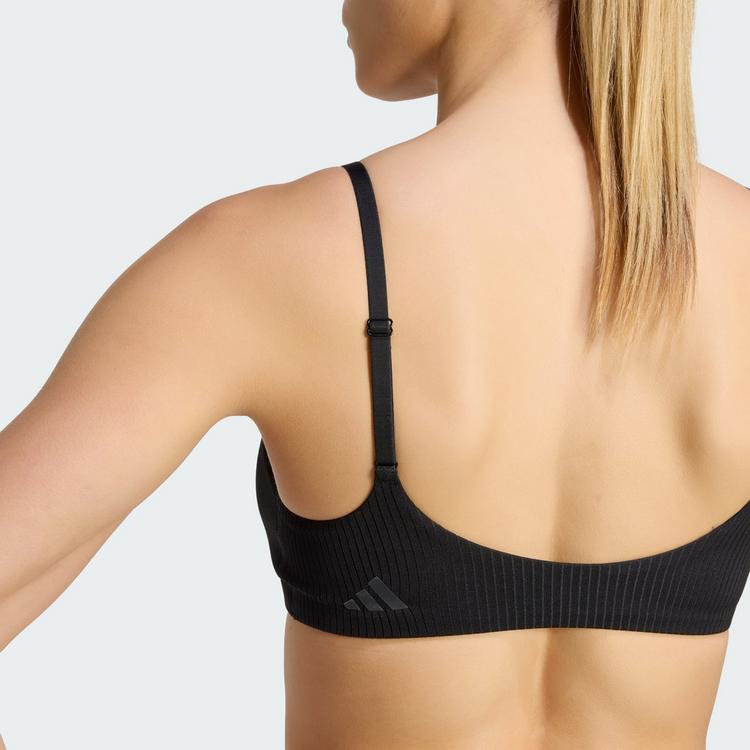 adidas adidas All Me Sport-BH, leichter Halt, gerippt BH Damen - Black - 2 | SportScheck