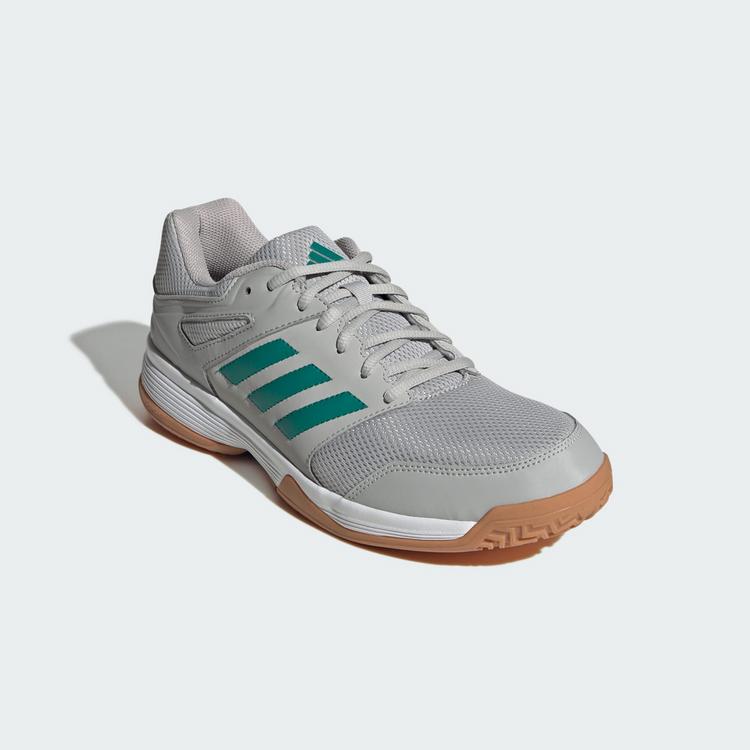adidas adidas Speedcourt Hallenschuhe Hallenschuhe Herren - Grey Two / Equipment Green / Cloud White - 3 | SportScheck
