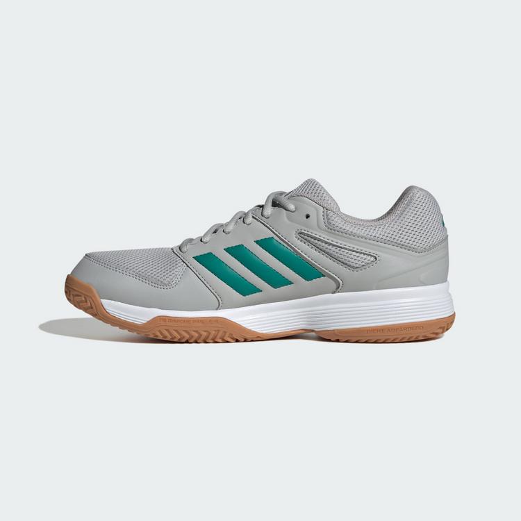 adidas adidas Speedcourt Hallenschuhe Hallenschuhe Herren - Grey Two / Equipment Green / Cloud White - 5 | SportScheck