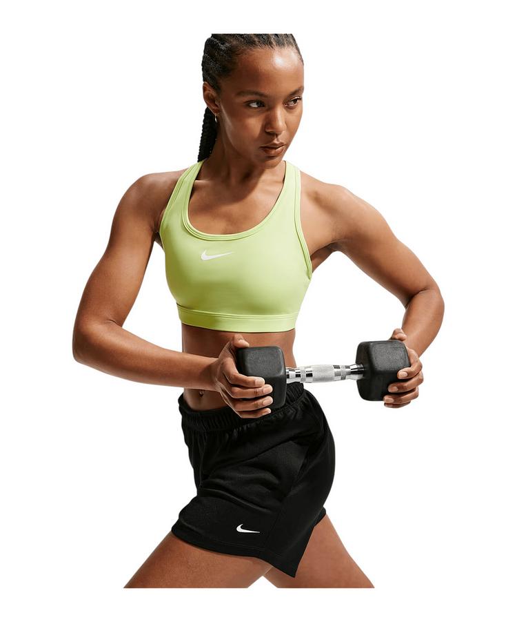 Nike Nike Swoosh Medium Support Sport-BH Damen BH Damen - gelbgrau - 2 | SportScheck