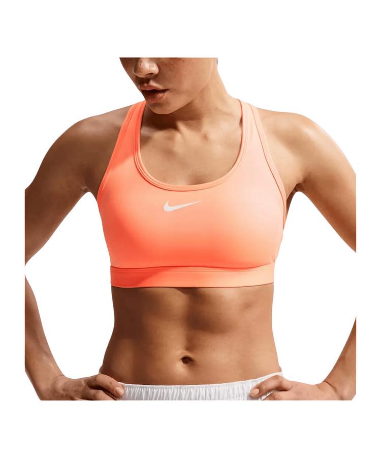 Nike Nike Swoosh Medium Support Sport-BH Damen BH Damen - orangeweiss - 0 | SportScheck