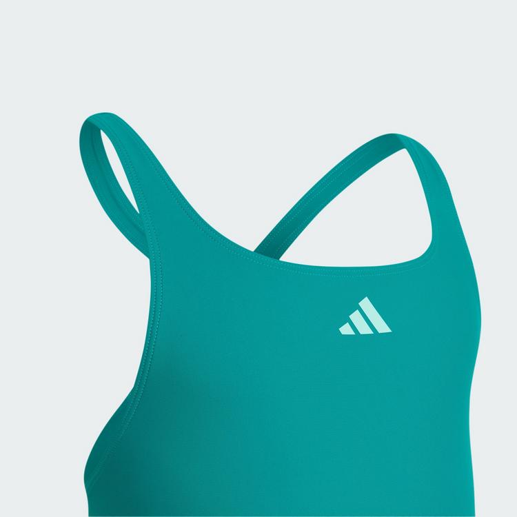 adidas adidas 3-Streifen C-Back Kids Badeanzug Badeanzug Kinder - Equipment Green / Clear Mint - 1 | SportScheck