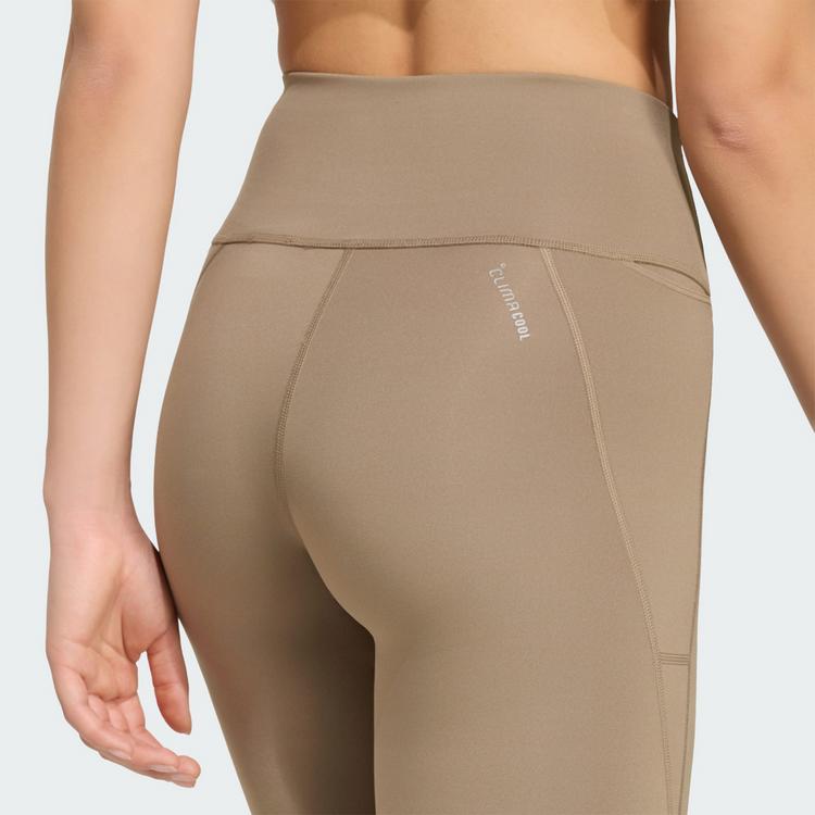 adidas adidas Run Essentials Leggings in voller L&auml;nge Lauftights Damen - Khaki Six - 1 | SportScheck
