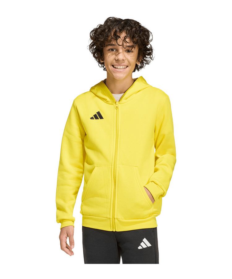 adidas adidas Entrada26 Kapuzenjacke Kids Trainingsjacke Kinder - gelb - 0 | SportScheck