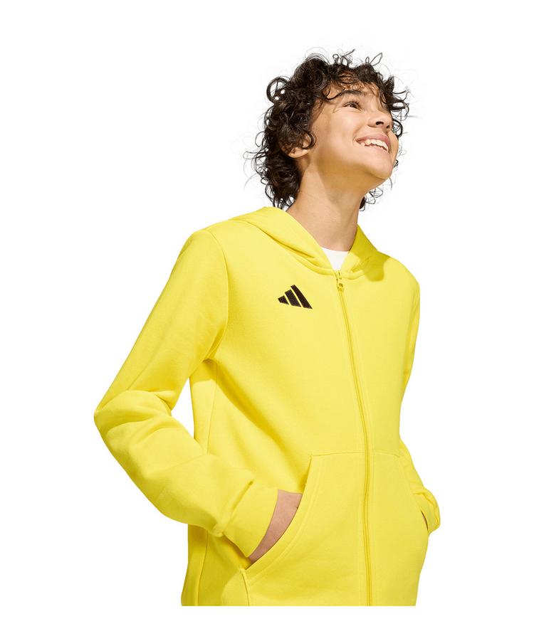 adidas adidas Entrada26 Kapuzenjacke Kids Trainingsjacke Kinder - gelb - 2 | SportScheck