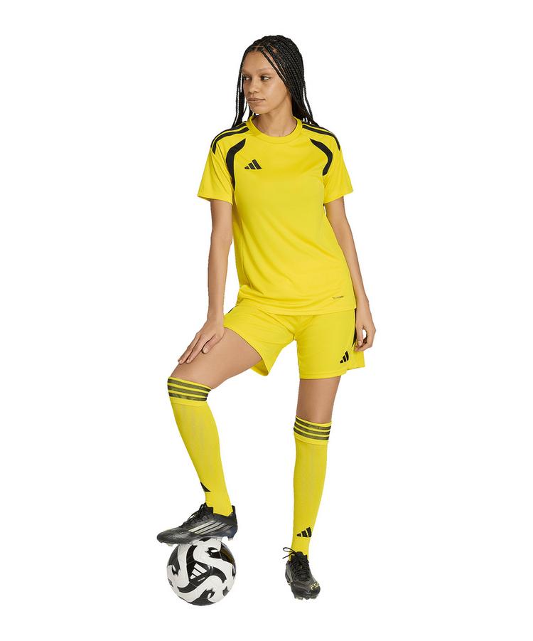 adidas adidas Tiro 26 League Short Damen Wei&szlig; Fu&szlig;ballshorts Damen - gelbschwarz - 1 | SportScheck