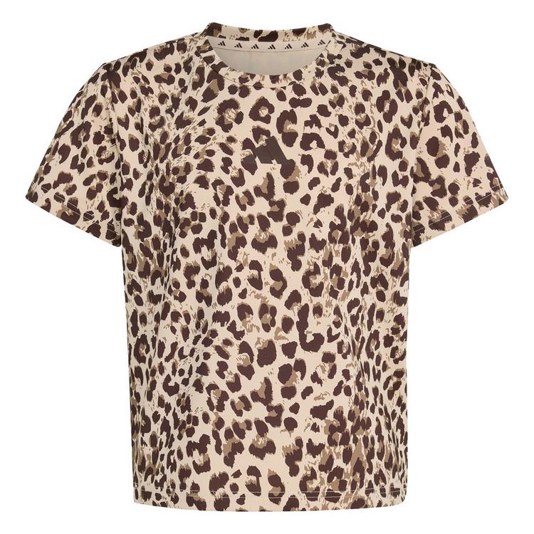 adidas adidas SAISONALES SPORT-T-SHIRT, ANIMALPRINT T-Shirt Kinder - Crystal Linen / Khaki Six / Dark Brown / Dark Brown - 0 | SportScheck