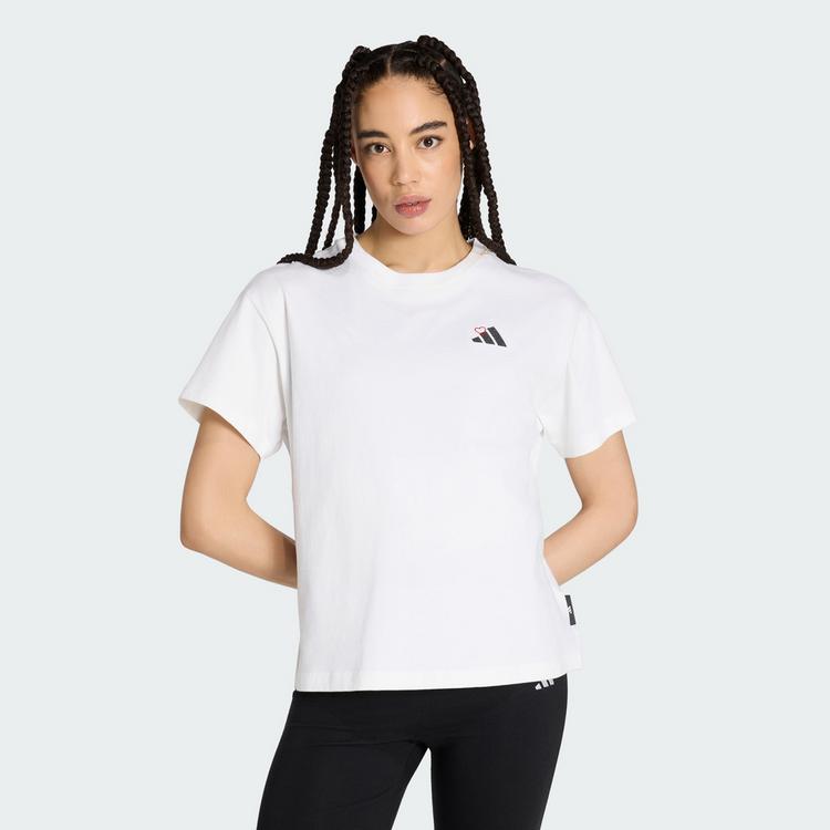 adidas adidas EMBROIDERY PACK GRAFIK T-SHIRT, LOCKER T-Shirt Damen - White - 0 | SportScheck