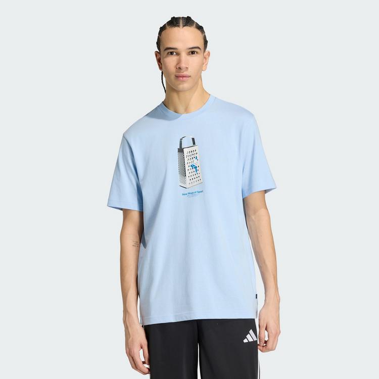 adidas adidas SKETCHES CLIMBING GRAFIK T-SHIRT T-Shirt Herren - Glow Blue - 0 | SportScheck