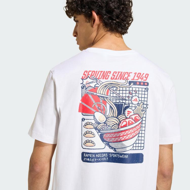 adidas adidas RAMEN GRAFIK-T-SHIRT T-Shirt Herren - White - 1 | SportScheck