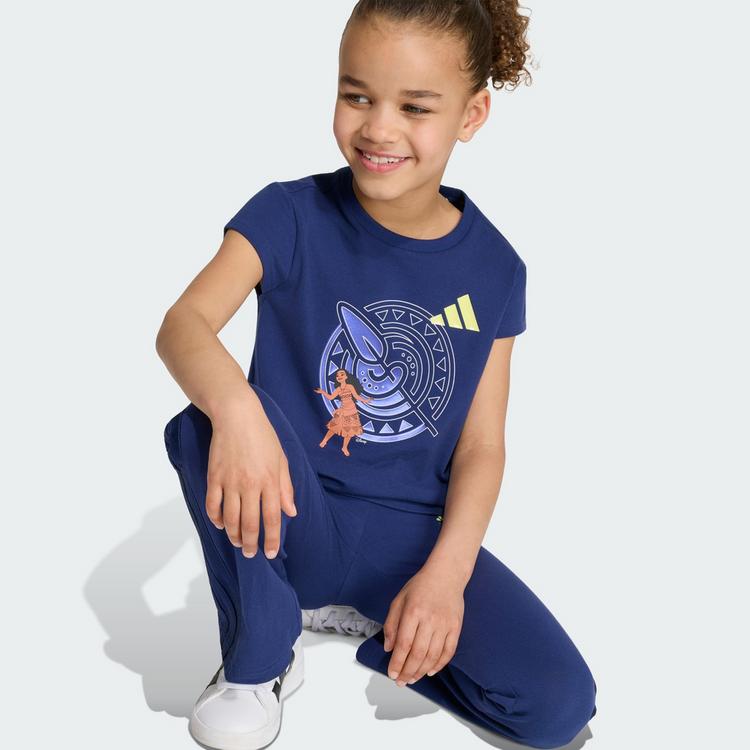 adidas adidas ADIDAS DISNEY SET T-SHIRT & LEGGINGS Trainingsanzug Kinder - Dark Blue / Semi Frozen Lemon - 0 | SportScheck