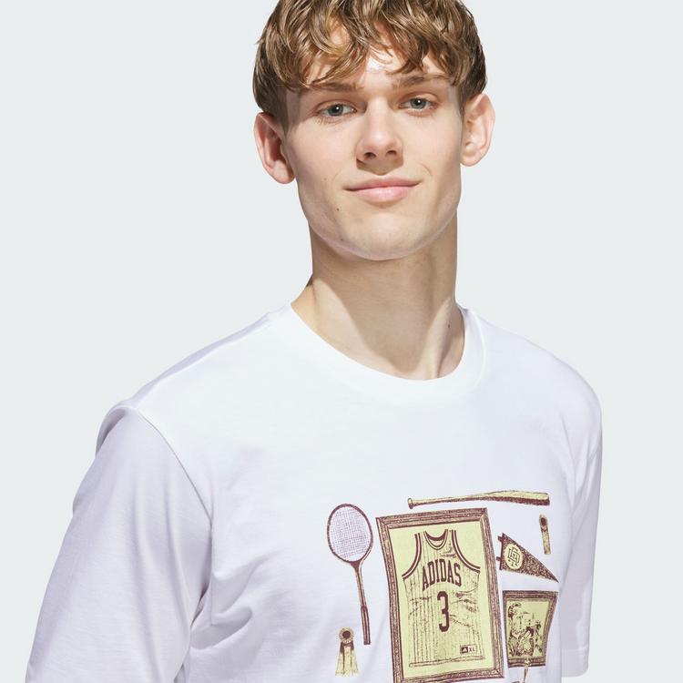 adidas adidas Sports Bar Memorabilia Grafik T-Shirt T-Shirt Herren - White - 0 | SportScheck
