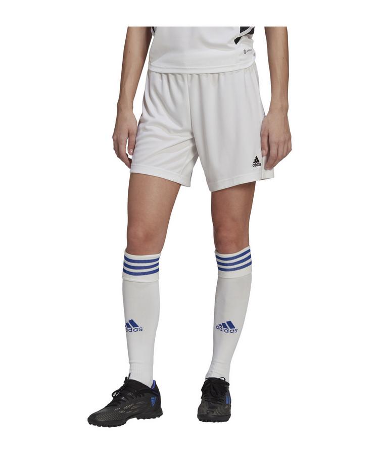 adidas adidas Entrada 22 Short Damen Fu&szlig;ballshorts Damen - weissschwarz - 0 | SportScheck