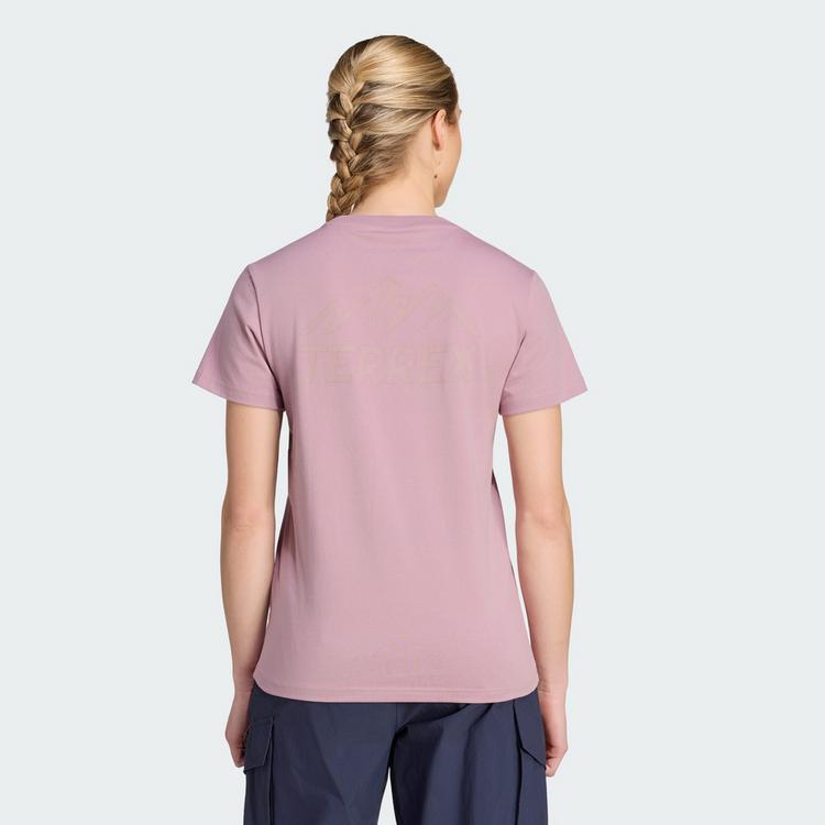 adidas adidas TERREX MOUNTAIN GRAFIK T-SHIRT Slipper Damen - Magic Mauve - 1 | SportScheck