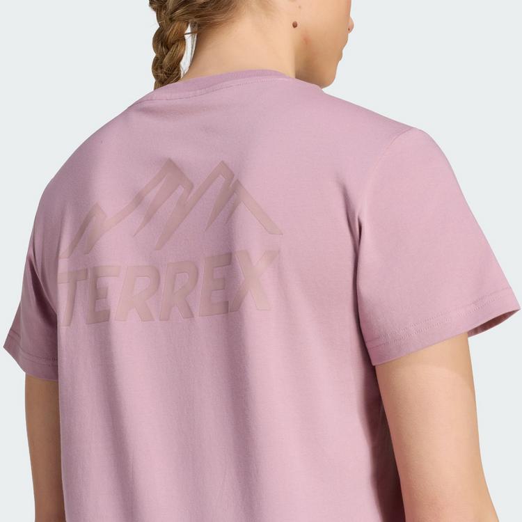adidas adidas TERREX MOUNTAIN GRAFIK T-SHIRT Slipper Damen - Magic Mauve - 1 | SportScheck