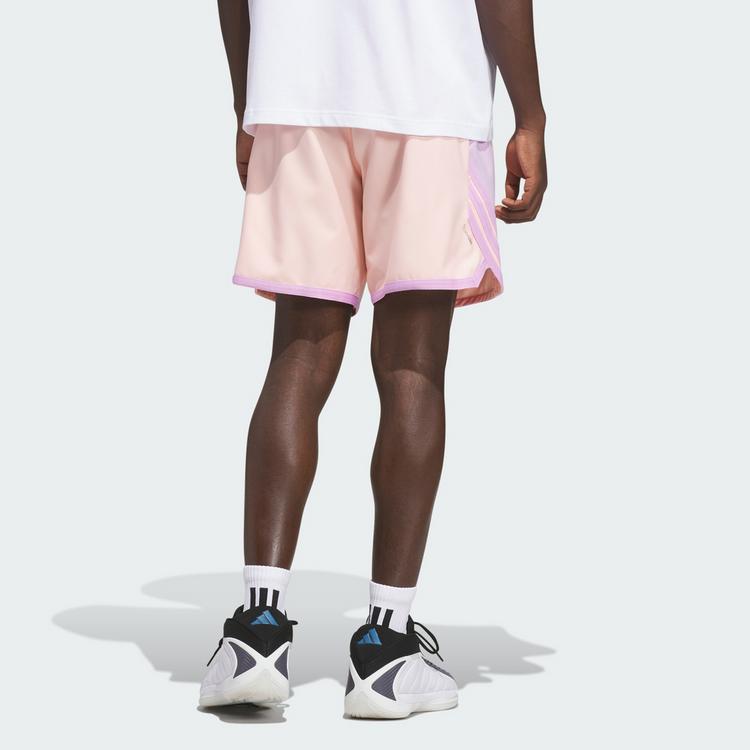 adidas adidas ANTHONY EDWARDS CRAZY LITE SHORTS Basketball-Shorts Herren - Haze Coral / Bliss Lilac - 1 | SportScheck