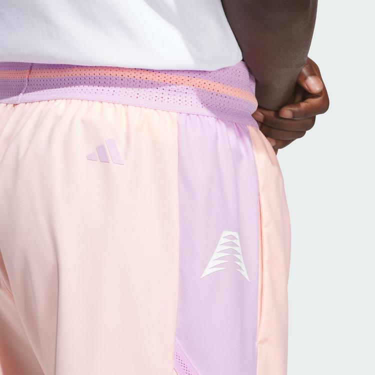 adidas adidas ANTHONY EDWARDS CRAZY LITE SHORTS Basketball-Shorts Herren - Haze Coral / Bliss Lilac - 0 | SportScheck