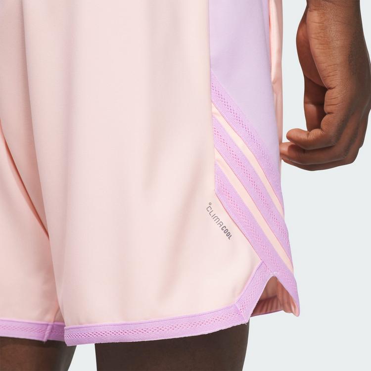 adidas adidas ANTHONY EDWARDS CRAZY LITE SHORTS Basketball-Shorts Herren - Haze Coral / Bliss Lilac - 1 | SportScheck