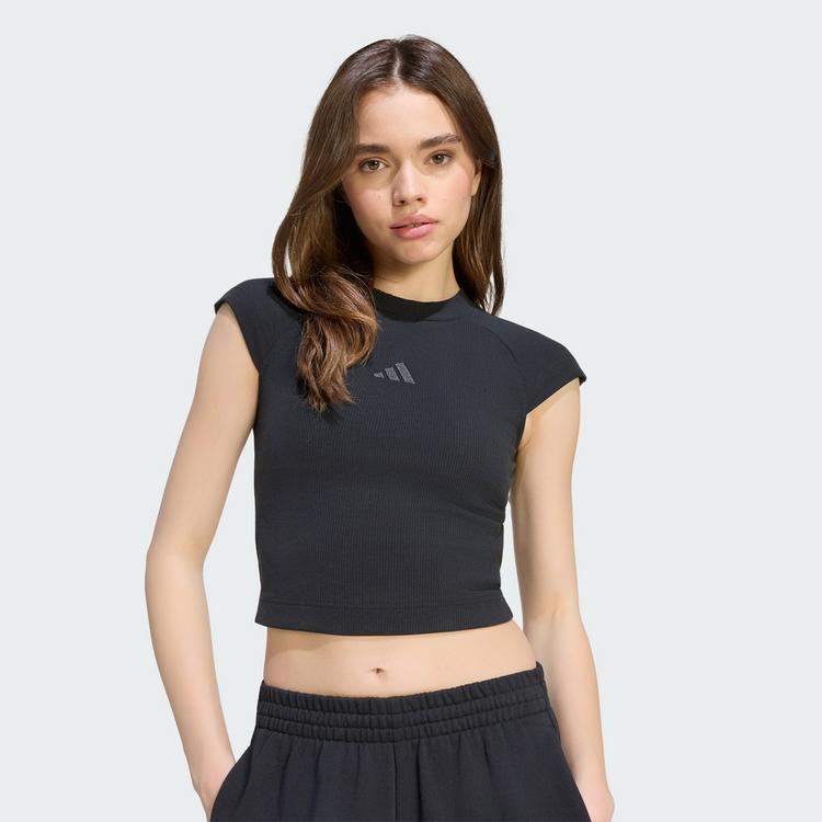 adidas adidas ADIDAS KIT T-SHIRT, GERIPPT, KLEINES T-Shirt Damen - Black - 0 | SportScheck
