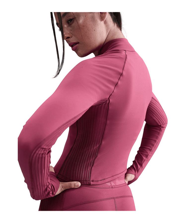 Nike Nike Dri-Fit Warm Longlseeve T-Shirt Damen Laufshirt Damen - rosaweiss - 0 | SportScheck