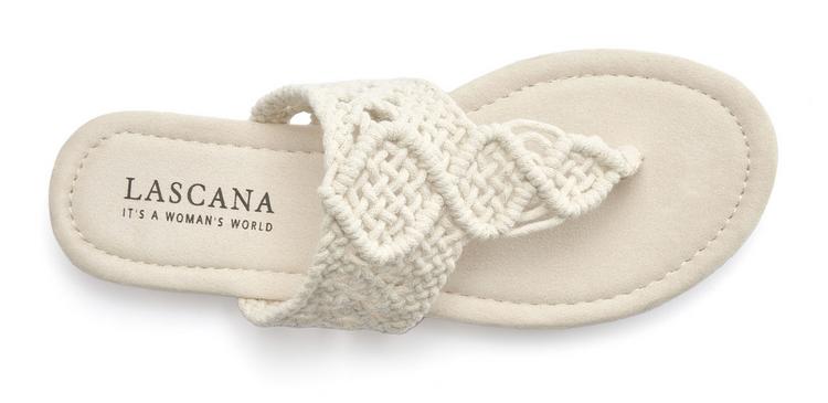 Lascana Lascana Pantolette Sandalen Damen - beige - 1 | SportScheck