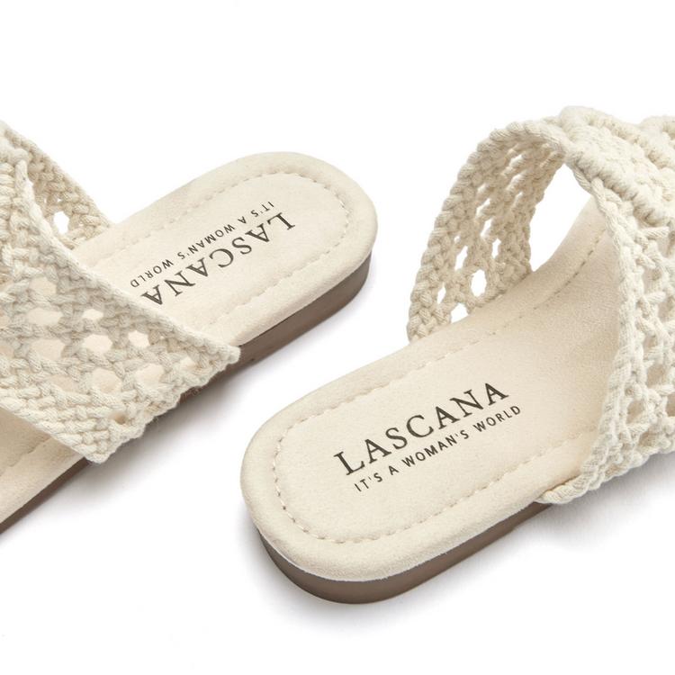 Lascana Lascana Pantolette Sandalen Damen - beige - 2 | SportScheck