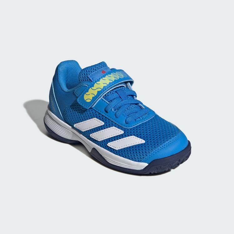 adidas adidas Courtflash Hook-and-Loop Kids Tennisschuhe Kinder - Lucid Ray Blue / Cloud White / Dark Blue - 3 | SportScheck