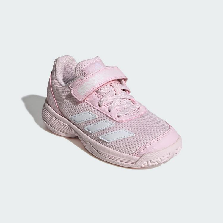 adidas adidas Courtflash Hook-and-Loop Kids Tennisschuhe Kinder - Distilled Pink / Cloud White / Distilled Pink - 3 | SportScheck