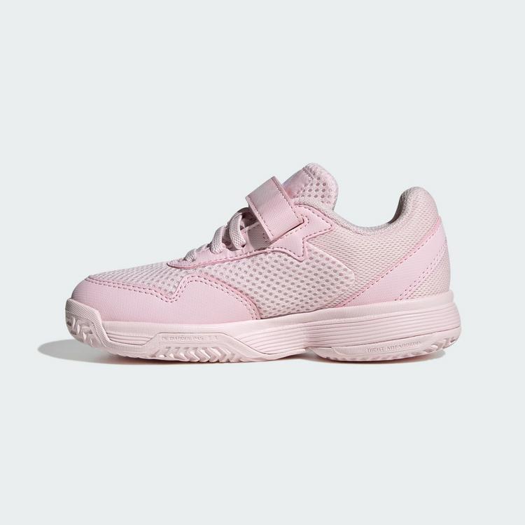 adidas adidas Courtflash Hook-and-Loop Kids Tennisschuhe Kinder - Distilled Pink / Cloud White / Distilled Pink - 5 | SportScheck