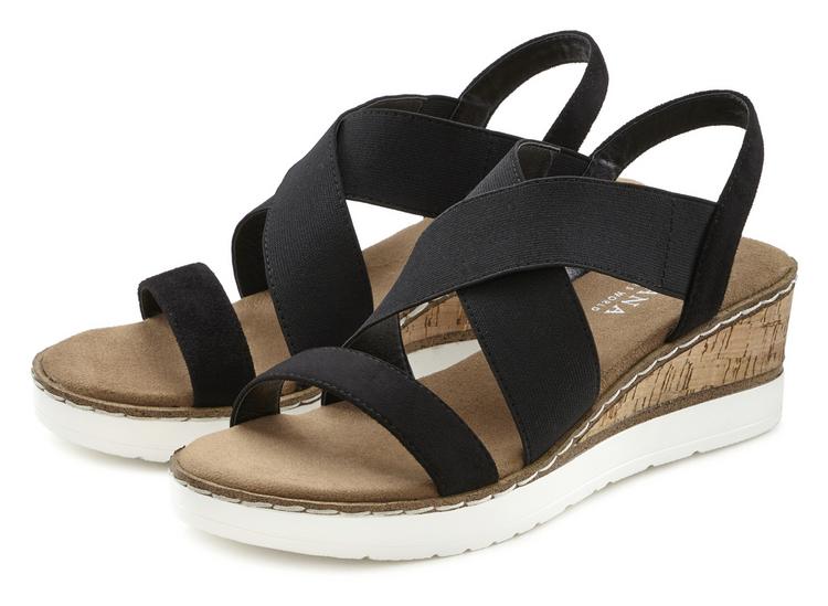Lascana Lascana Sandalette Sandalen Damen - schwarz - 0 | SportScheck