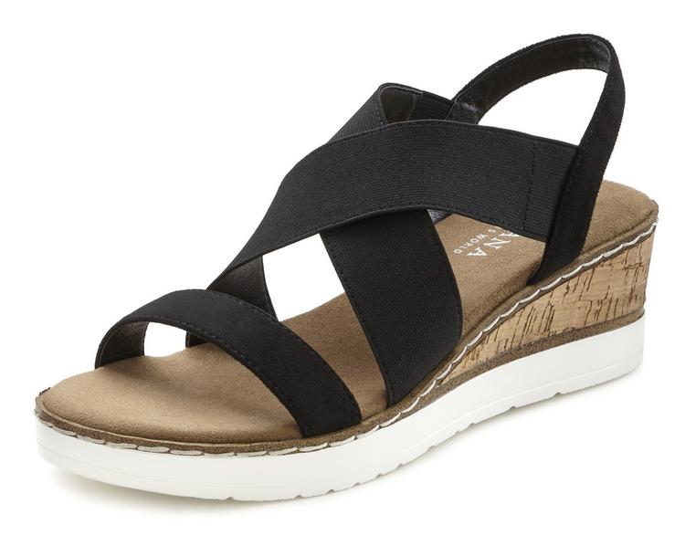 Lascana Lascana Sandalette Sandalen Damen - schwarz - 1 | SportScheck