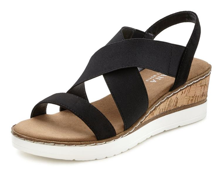 Lascana Lascana Sandalette Sandalen Damen - schwarz - 5 | SportScheck