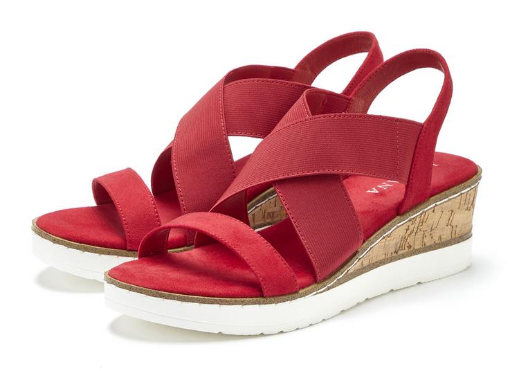 Lascana Lascana Sandalette Sandalen Damen - rot - 0 | SportScheck