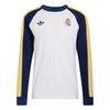 adidas Real Madrid Originals Longsleeve Langarmshirt Herren - White / Dark Blue