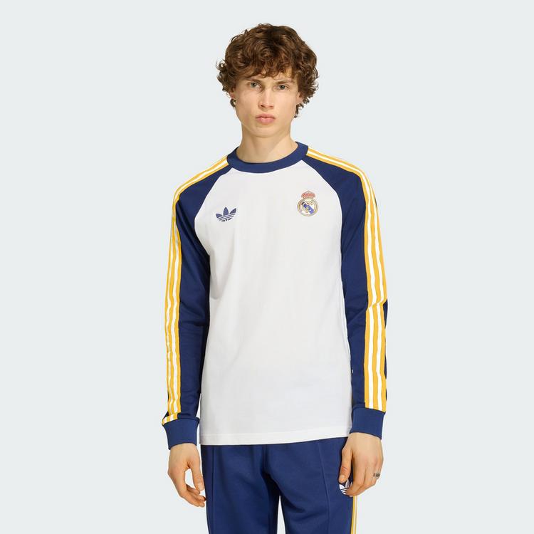 adidas adidas Real Madrid Originals Longsleeve Langarmshirt Herren - White / Dark Blue - 0 | SportScheck
