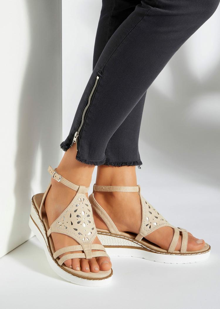 Lascana Lascana Sandalette Sandalen Damen - beige - 2 | SportScheck
