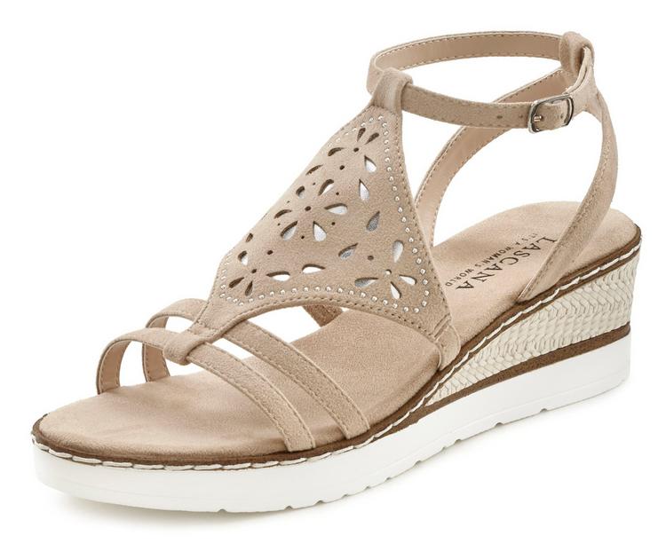 Lascana Lascana Sandalette Sandalen Damen - beige - 4 | SportScheck