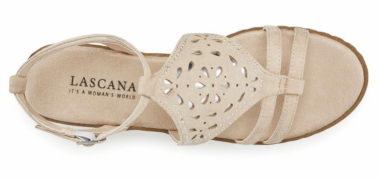 Lascana Lascana Sandalette Sandalen Damen - beige - 5 | SportScheck
