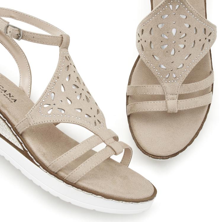 Lascana Lascana Sandalette Sandalen Damen - beige - 0 | SportScheck