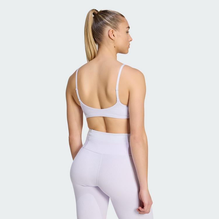 adidas adidas All Me Sport-BH, leichter Halt, gerippt BH Damen - Frozen Purple - 1 | SportScheck