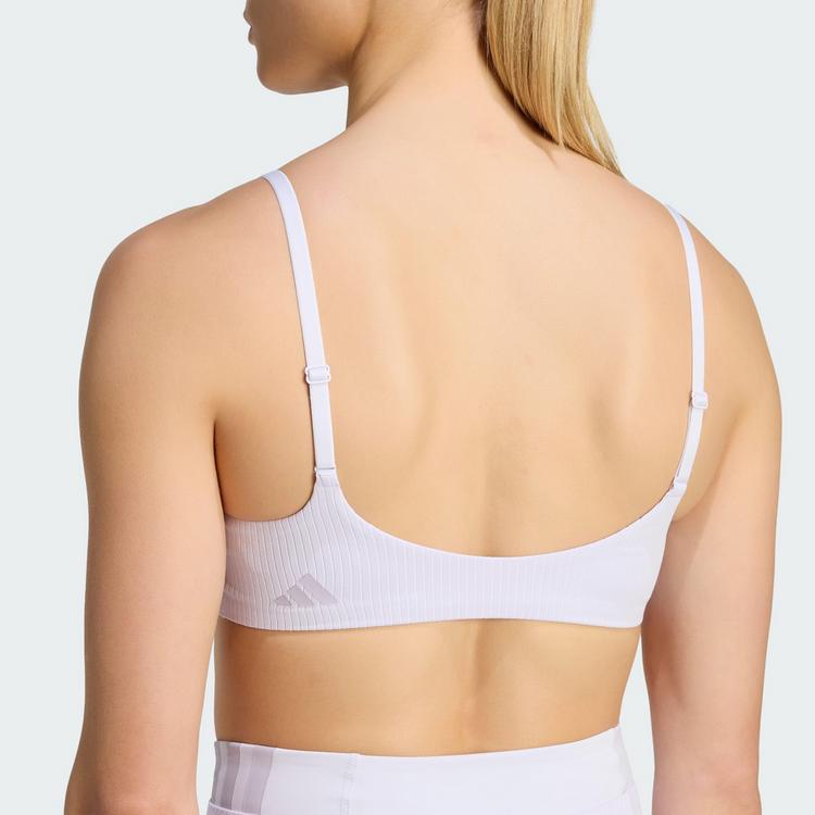 adidas adidas All Me Sport-BH, leichter Halt, gerippt BH Damen - Frozen Purple - 2 | SportScheck