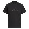 adidas SATIN-FILLED LOGO GRAFIK T-SHIRT T-Shirt Damen - Black