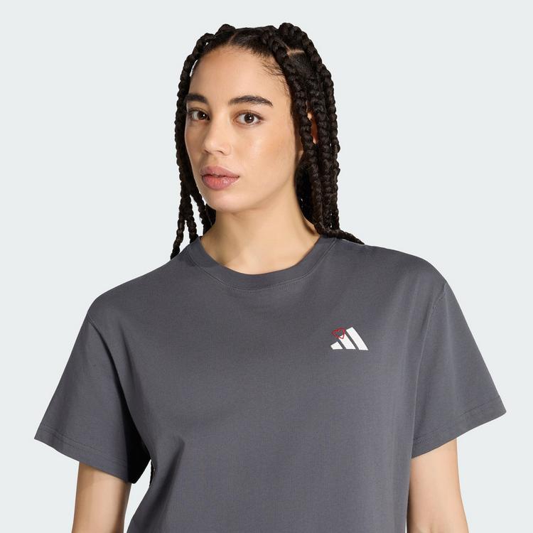 adidas adidas EMBROIDERY PACK GRAFIK T-SHIRT, LOCKER T-Shirt Damen - Grey Six - 0 | SportScheck
